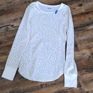 Animal Print Thermal Top